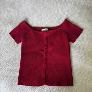 PacSun Red Button Down Shirt